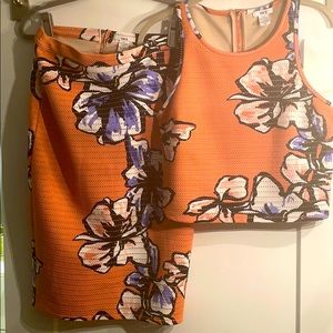 2piece skirt and top